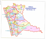 This is the map showing thrissur district	